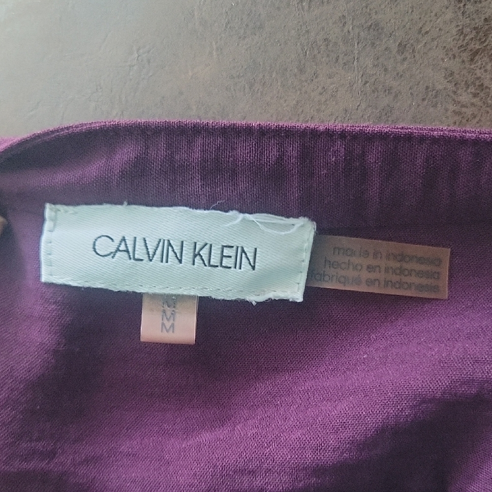Calvin Klein Deep Purple Blouse - Picture 4 of 4